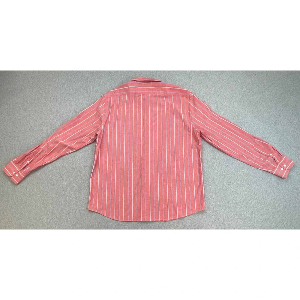 Banana Republic Shirt Mens Large Striped 100% Cotton Slim Untucked Button Down
